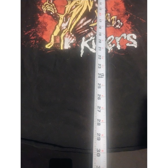 Rare Iron Maiden Eddie Front graphic Tshirt Killers Album Black Short sleeve Lrg - Picture 6 of 9